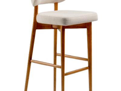 Banqueta Ayora: Elegância Orgânica e Conforto para Ambientes de Alto Padrão