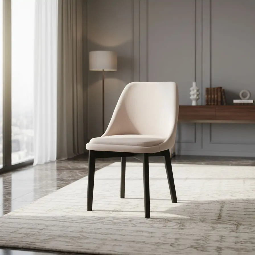 Cadeira Belle Madeira: Eleg&acirc;ncia Natural e Conforto Org&acirc;nico para Ambientes de Alto Padr&atilde;o