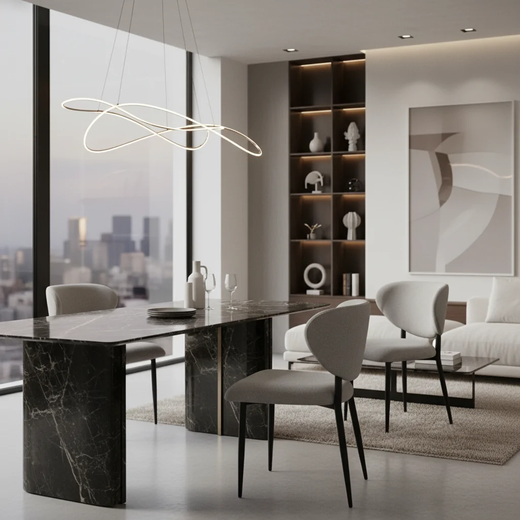Cadeira Elba: Elegância e Conforto em Aço Carbono para Ambientes de Alto Padrão
