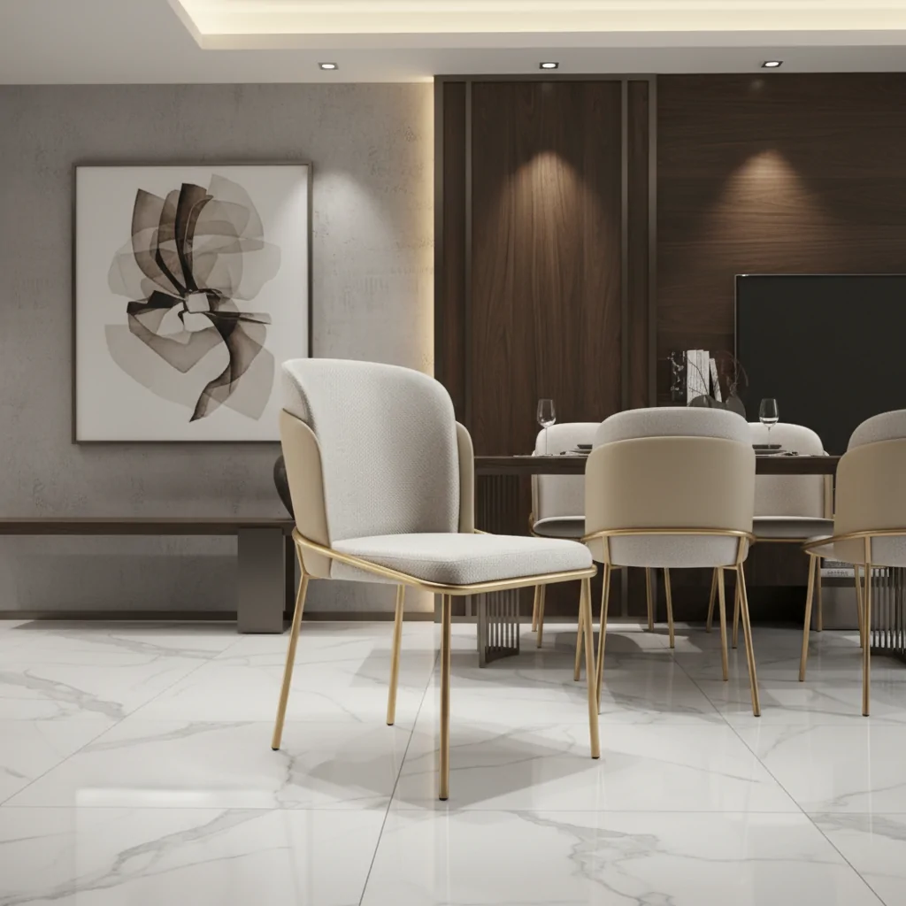 A Elegância Contemporânea da Cadeira Galli em Aço Carbono para Ambientes de Alto Padrão