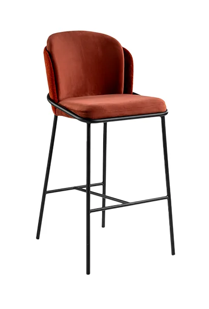 Banqueta Galli Aço Carbono: Elegância e Conforto para Ambientes de Alto Padrão