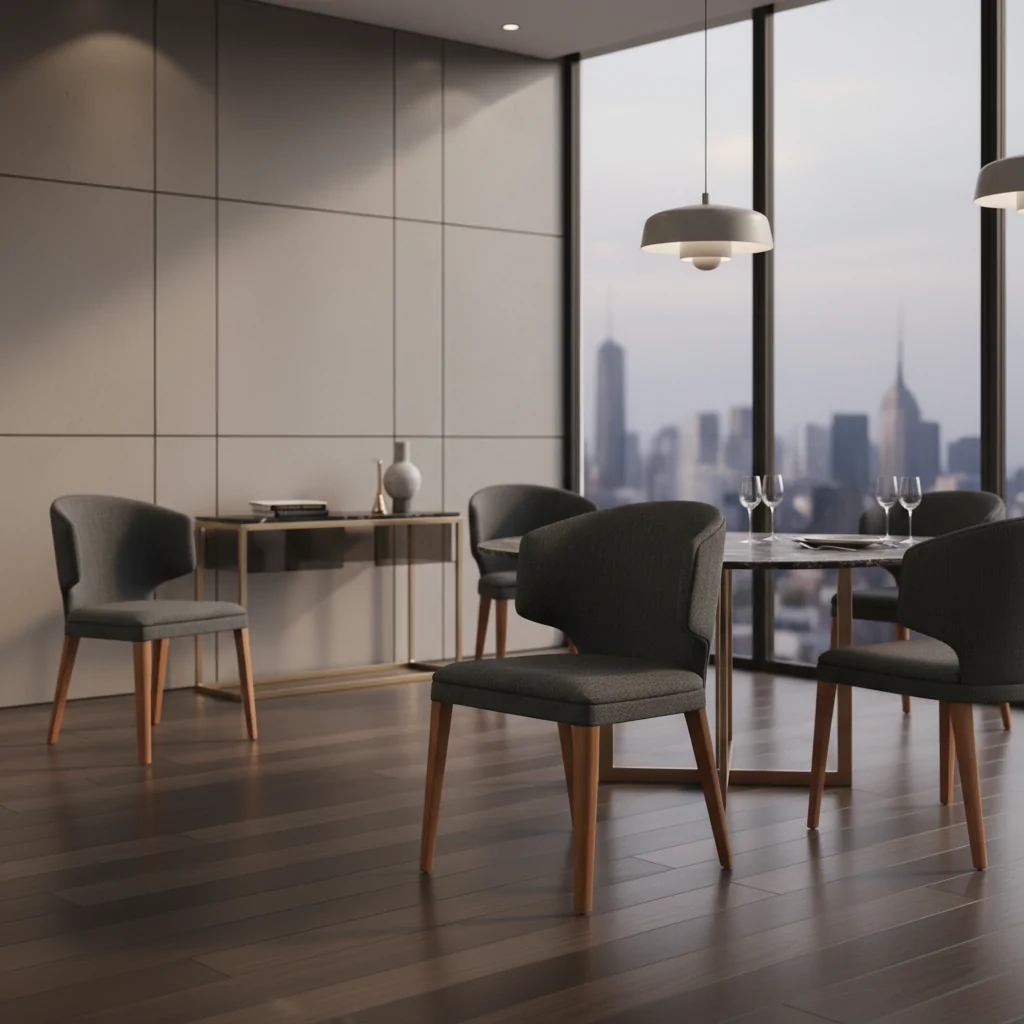 Cadeira Diva Madeira DV-100: Elegância Orgânica e Conforto Absoluto para Ambientes de Alto Padrão