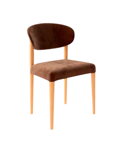 Cadeira Beau Madeira BE-101: Elegância Natural e Conforto para Ambientes de Alto Padrão