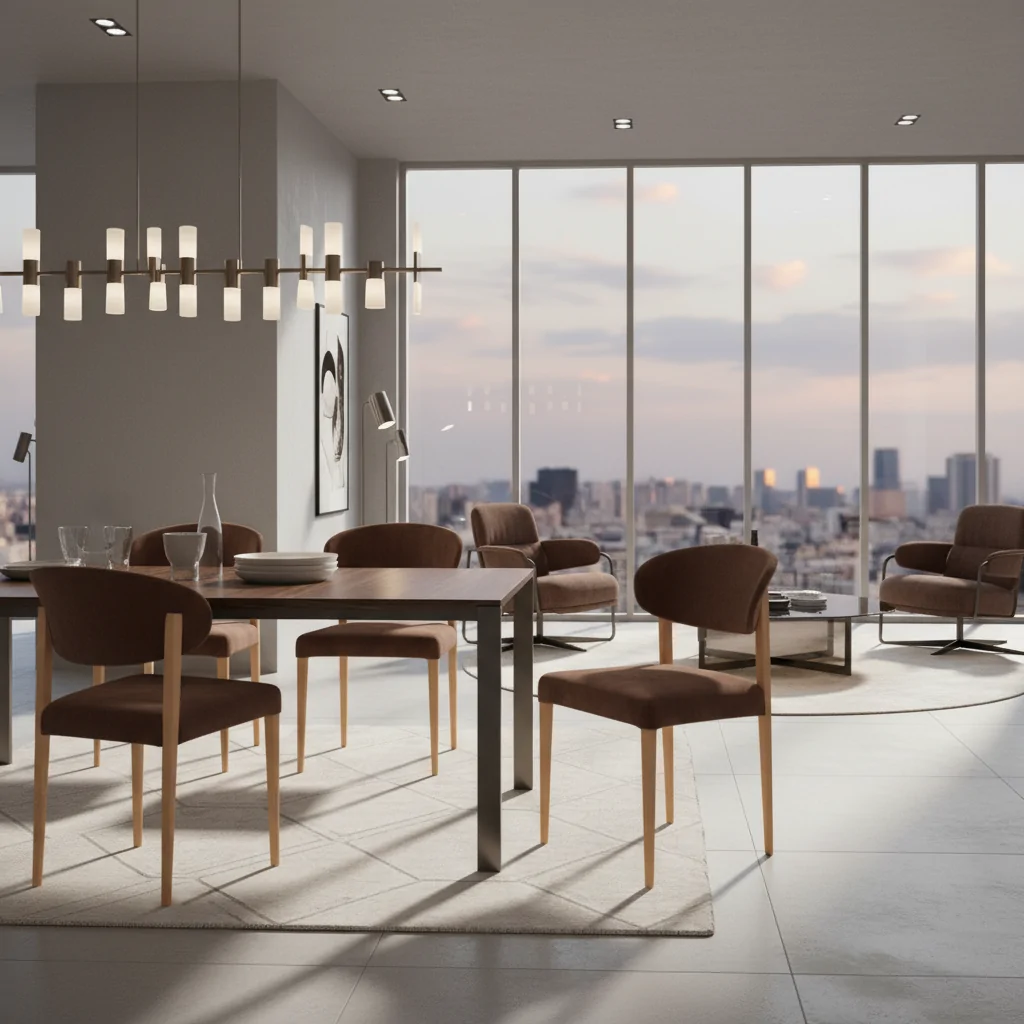 Cadeira Beau Madeira BE-101: Design Orgânico e Elegância Natural para Ambientes de Alto Padrão