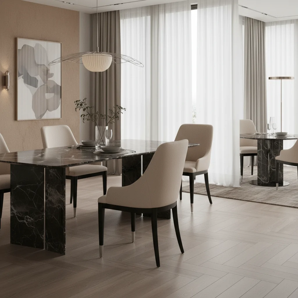 Cadeira Petros Madeira ROS-101: Elegância Orgânica e Conforto para Ambientes de Alto Padrão