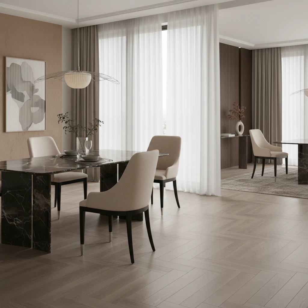 Cadeira Petros Madeira: Elegância e Conforto em Design Orgânico para Ambientes de Alto Padrão