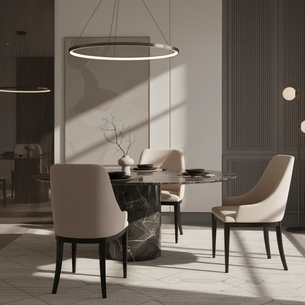 Cadeira Petros: A Harmonia do Design Orgânico em Madeira para Ambientes de Luxo