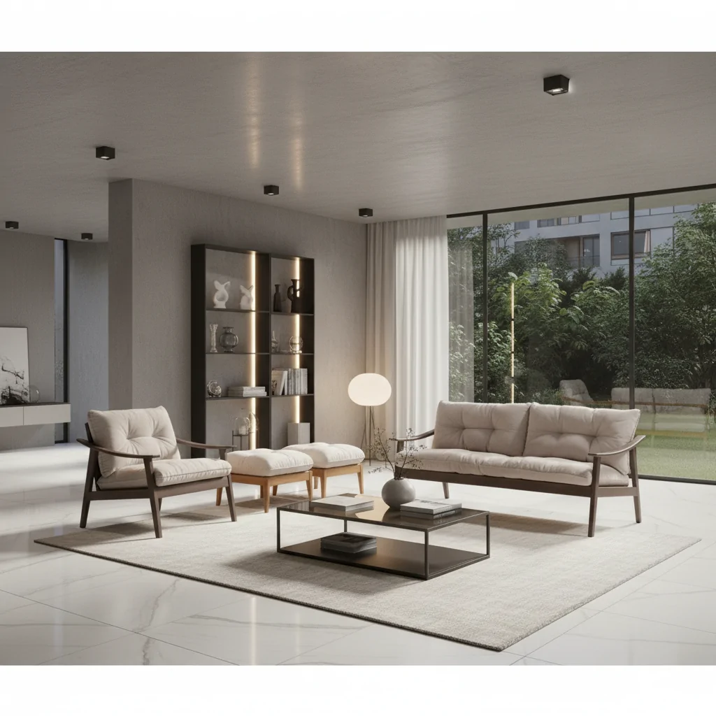 Sofá Brisa Madeira BRS-102: Elegância Natural e Conforto em Alto Padrão