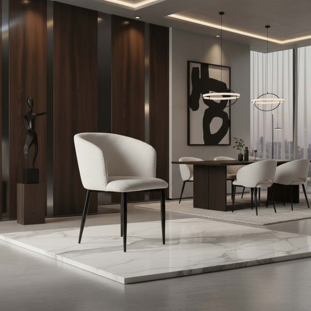 Cadeira Amalfi Aço Carbono: Sofisticação e Conforto em Design Orgânico ...
